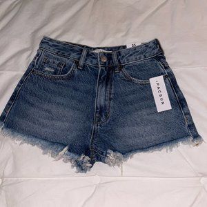 NWT Pacsun High Rise Festival denim shorts